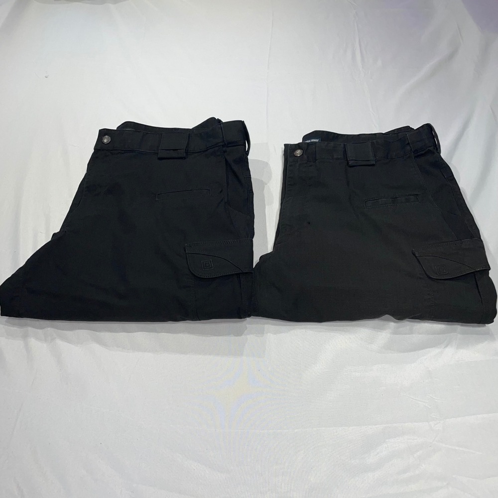 5.11 Tactical Series‎ Mens Black Ripstop Cargo Pants 40x36 Style 74369